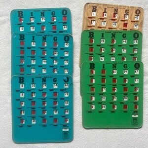 Set of 6 vintage Pla-mor bongo boards